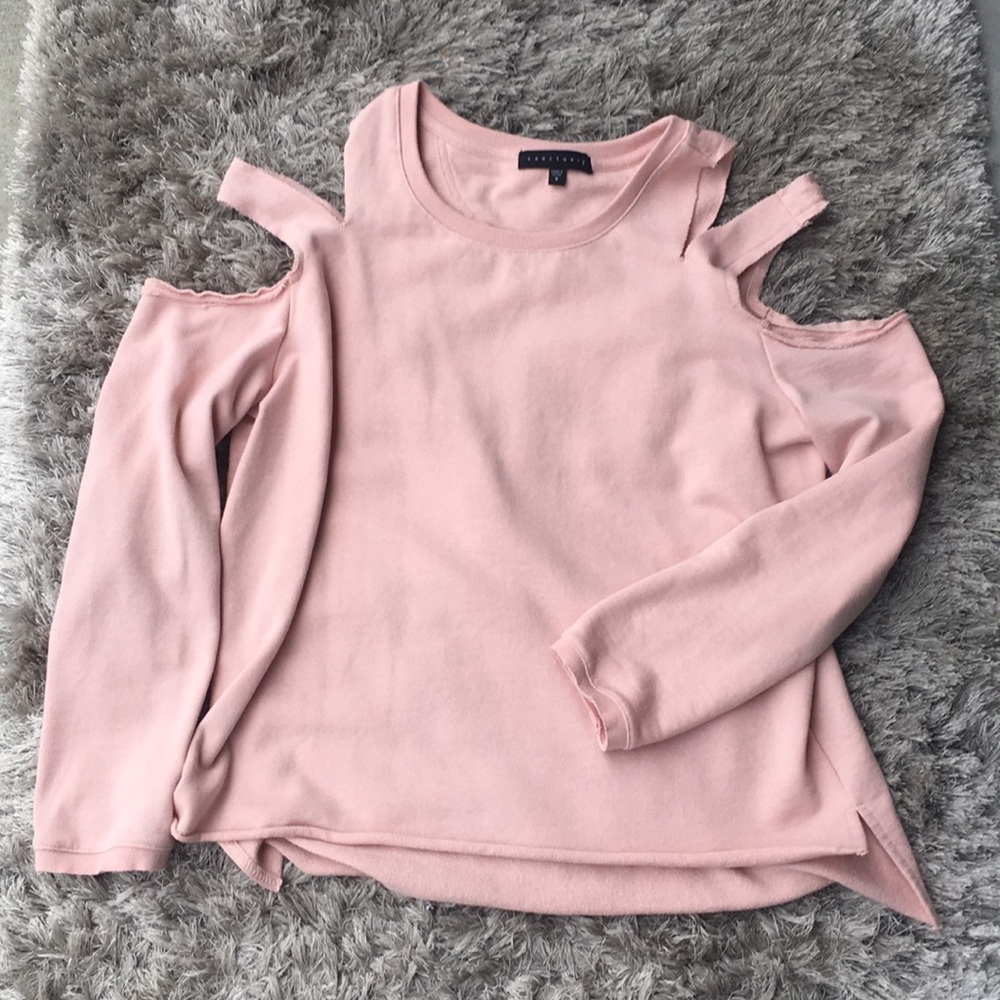 Pink cutout sweater